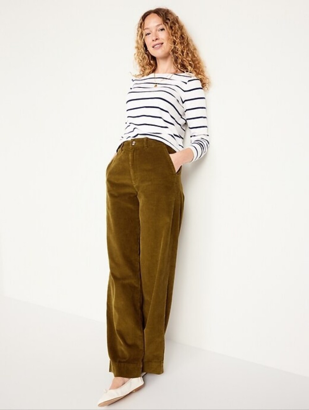 Wide Leg Corduroy Pant